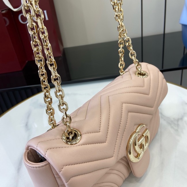 Gucci GG Marmont medium shoulder bag 837267 Pale pink