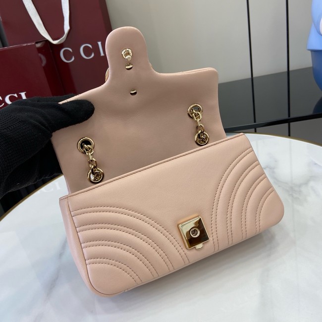 Gucci GG Marmont small shoulder bag 837280 Pale pink