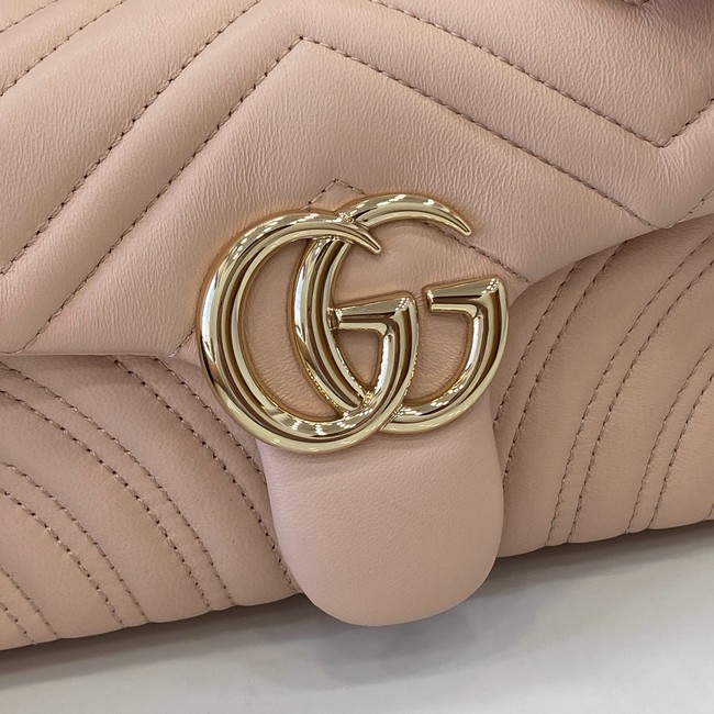 Gucci GG Marmont small shoulder bag 837280 Pale pink