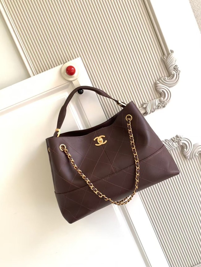 CHANEL Shopping Bag AS5434 burgundy