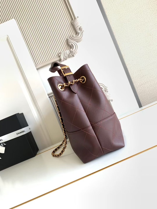 CHANEL Shopping Bag AS5434 burgundy