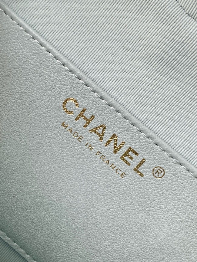 CHANEL Lambskin Heart Bag AS5764 Light blue