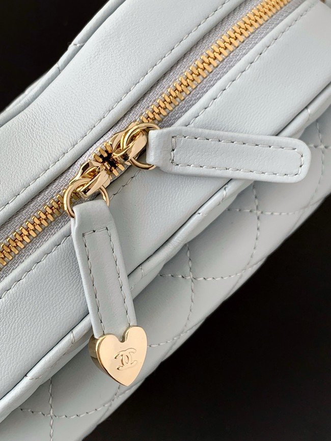CHANEL Lambskin Heart Bag AS5764 Light blue