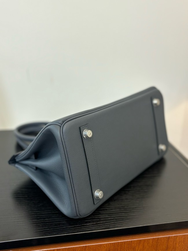 Hermes Birkin evercolor 66541 Steel gray