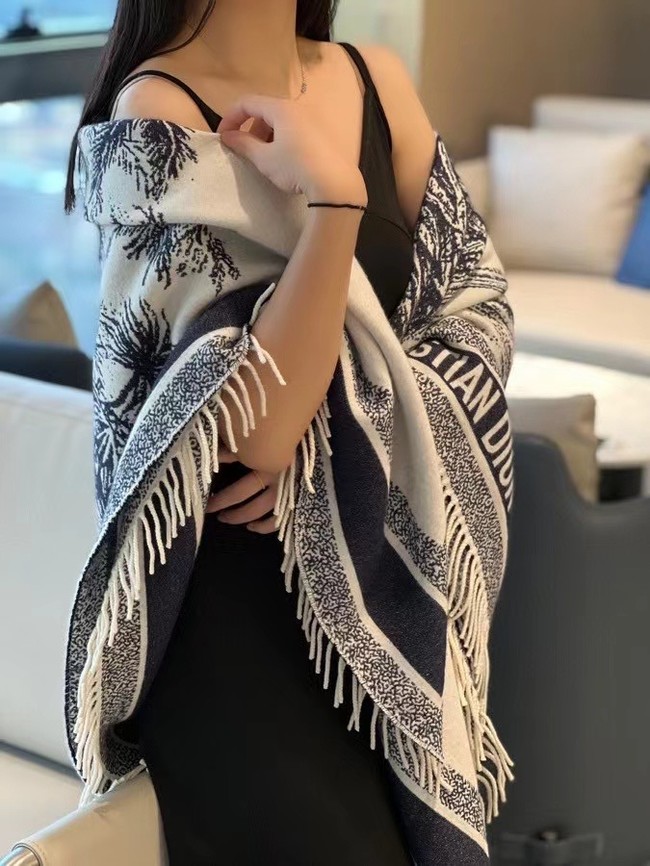 Dior Oblique Poncho Cashmere 21DOB4