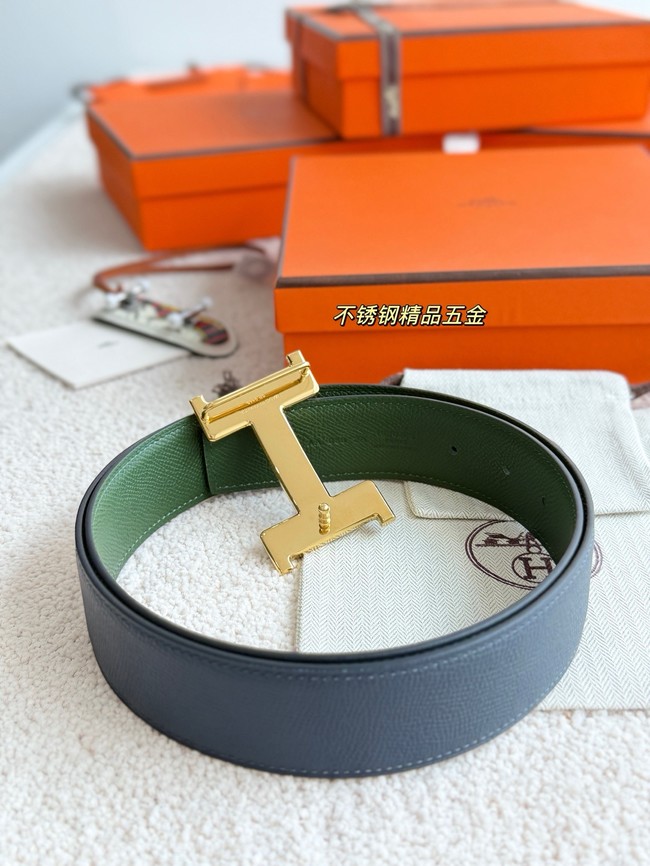 Hermes Epsom calfskin double-sided leather belt 65988