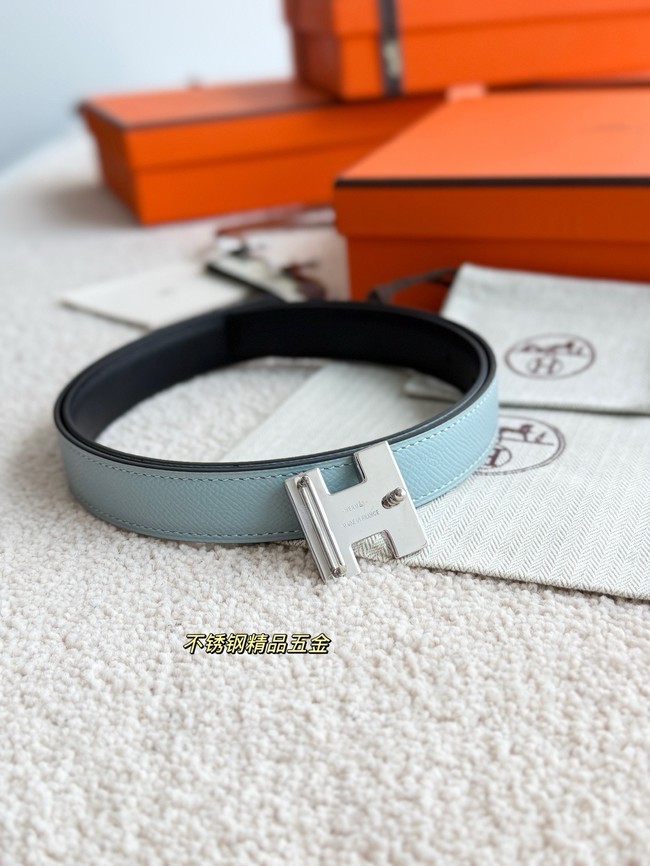 Hermes Epsom calfskin double-sided leather belt 65994