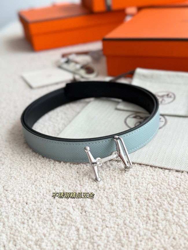 Hermes Epsom calfskin double-sided leather belt 65997