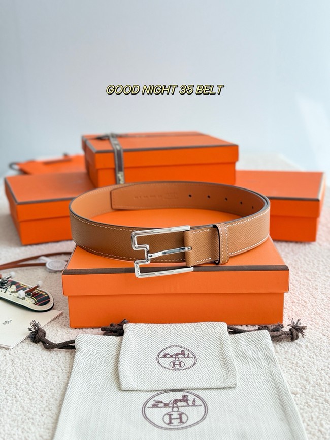 Hermes Epsom calfskin leather belt 66006