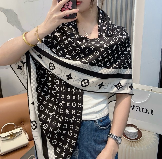 Louis Vuitton Square Scarf Silk Jacquard XT266