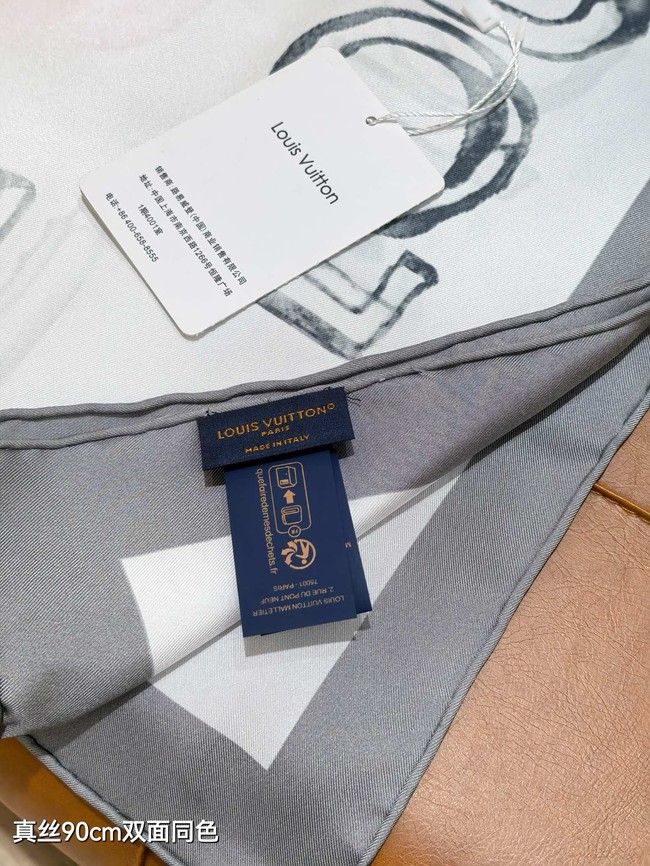 Louis Vuitton Square Scarf Silk Jacquard XT277