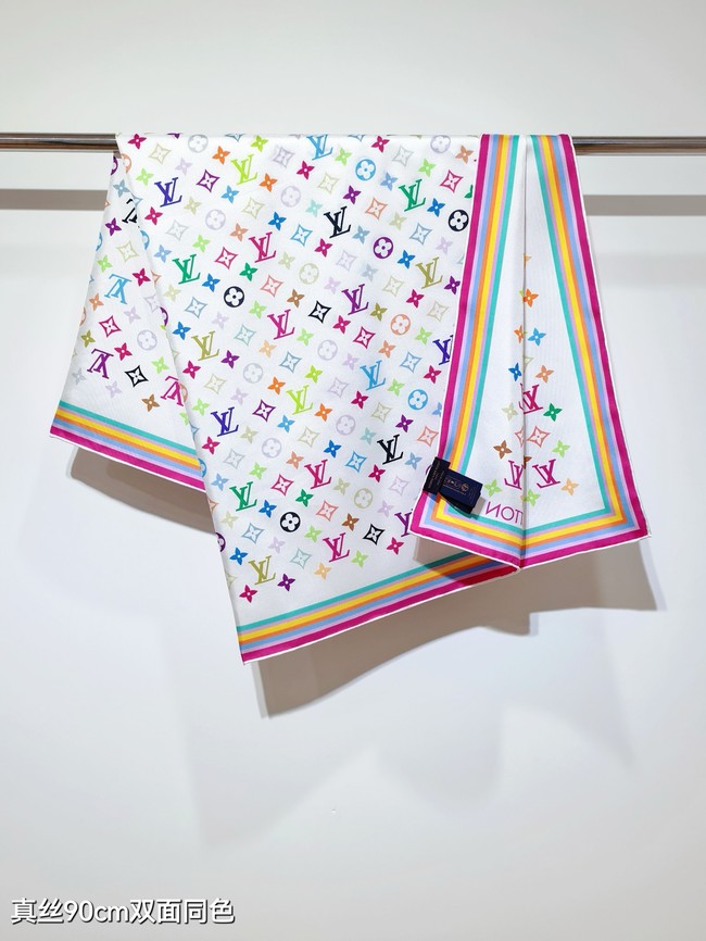 Louis Vuitton Square Scarf Silk Jacquard XT283