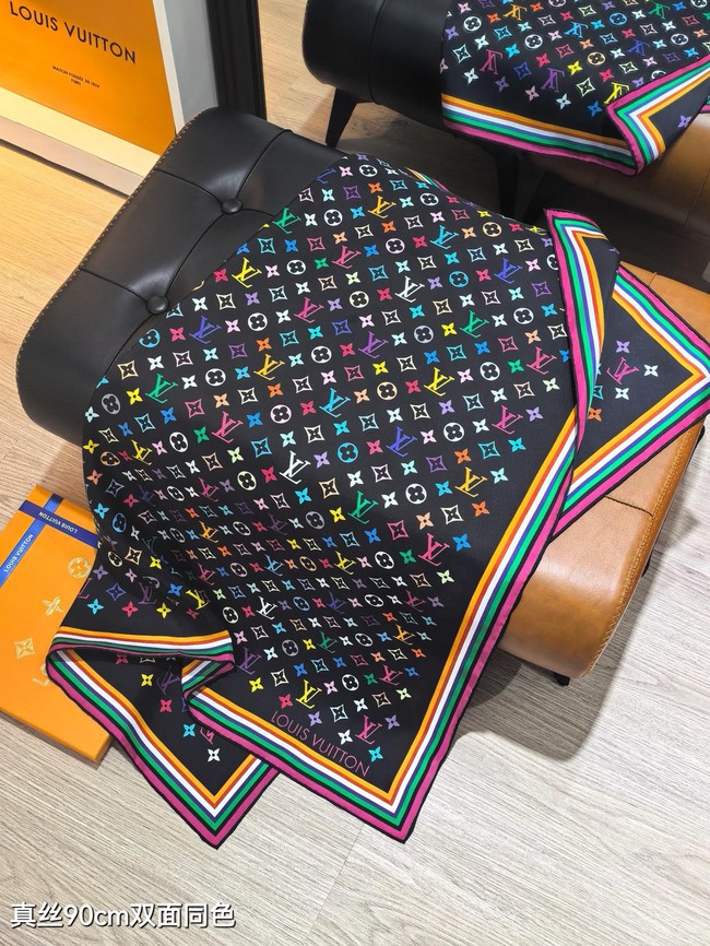 Louis Vuitton Square Scarf Silk Jacquard XT284