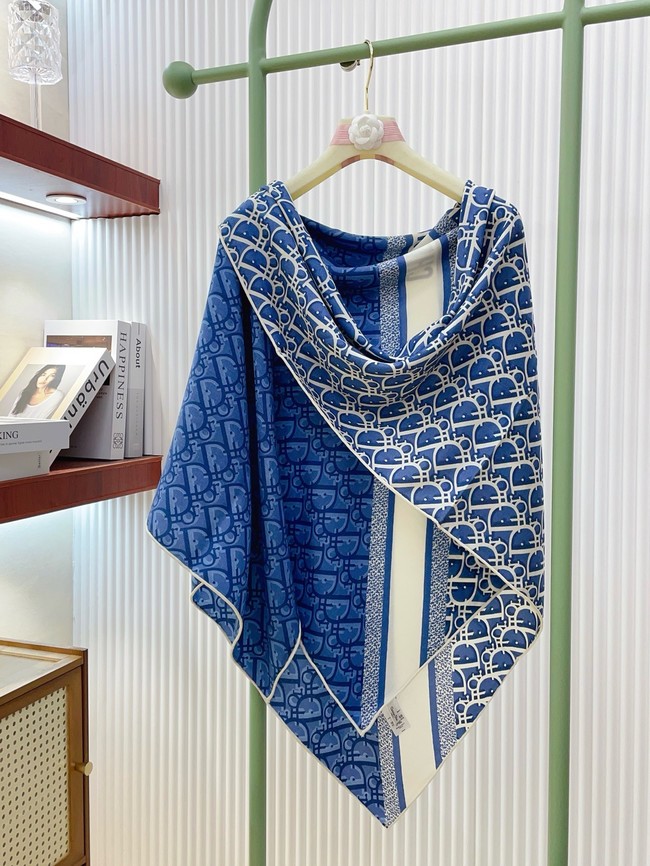 Dior Oblique Shawl Cashmere and Silk Jacquard KY082