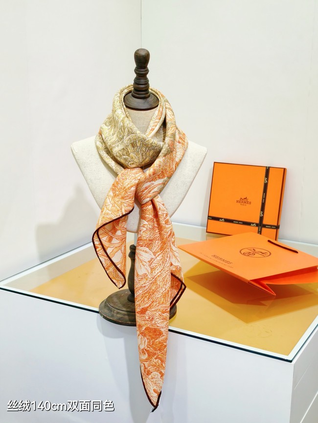Hermes Shawl Cashmere and Silk Jacquard KY084