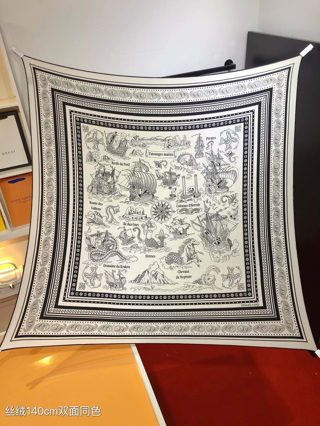 Hermes Shawl Cashmere and Silk KY132