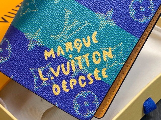 Louis Vuitton Brazza Wallet M25797 blue