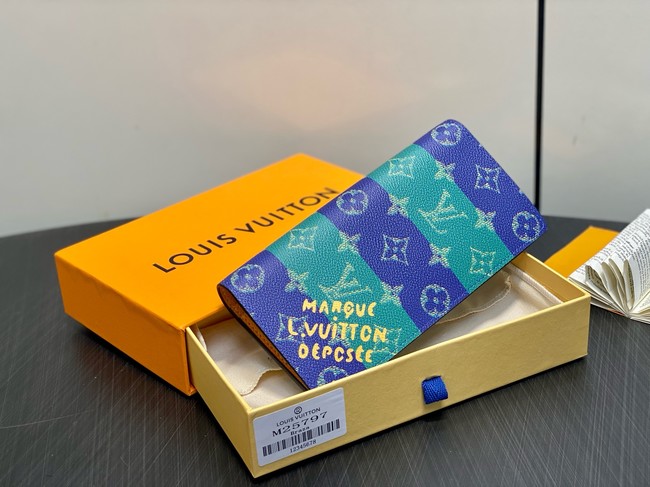 Louis Vuitton Brazza Wallet M25797 blue