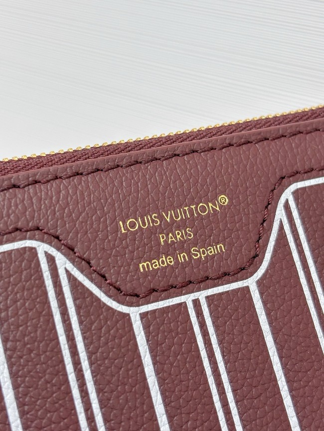 Louis Vuitton NEW - REVERSIBLE Neverfull Inside Out MM M25663 Monogram&Red