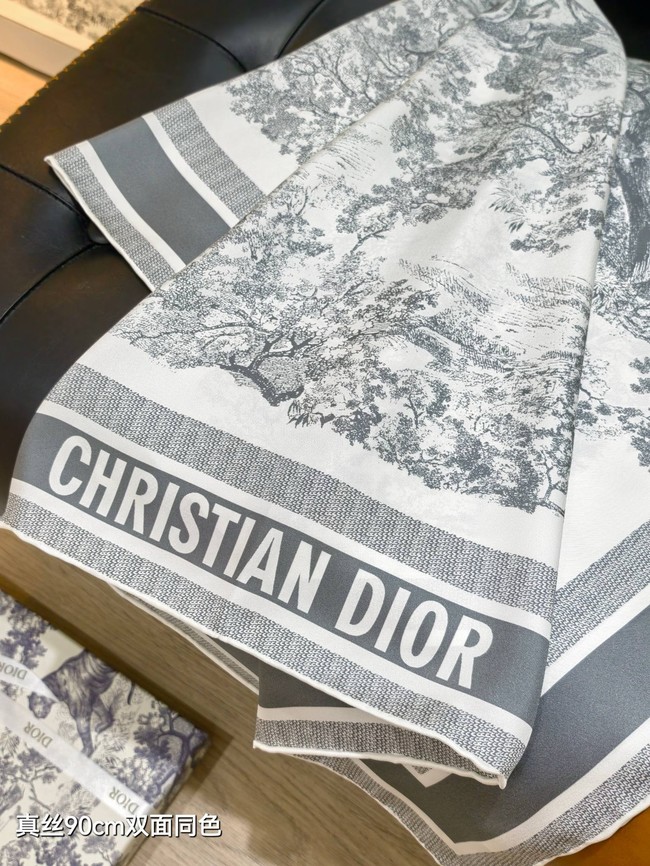 Dior 90 Square Scarf Silk Twill KY149