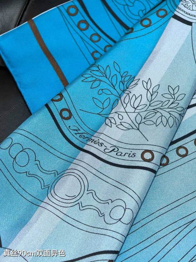 Hermes 90 Square Scarf Silk Twill KY161