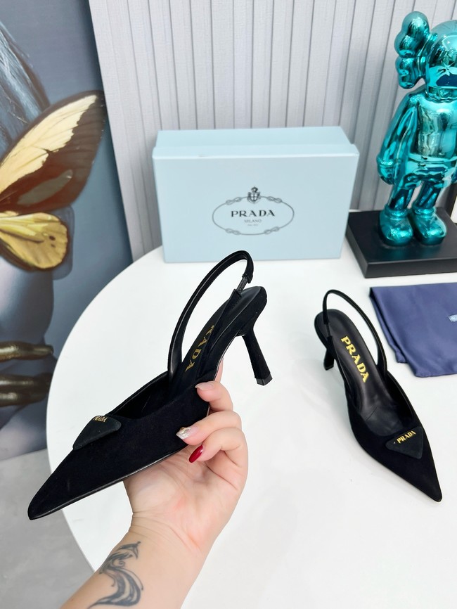 Prada leather slingback pumps 45086-3
