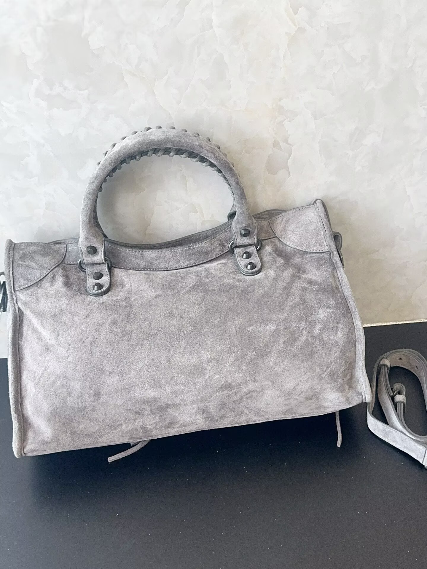 Balenciaga Le City Top Handle Bag B530 Gray Balenciaga Le City Top Handle Bag B530 Gray