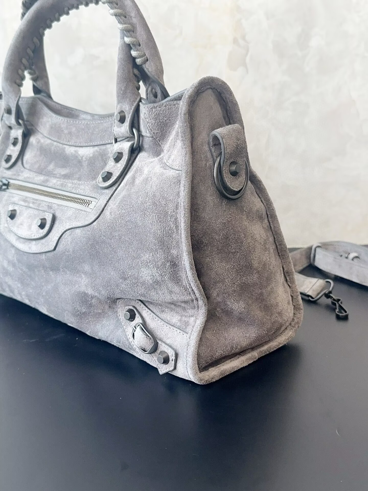 Balenciaga Le City Top Handle Bag B530 Gray Balenciaga Le City Top Handle Bag B530 Gray