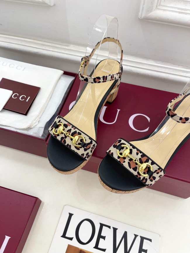 Gucci Womens Horsebit flatform sandal 45096-2