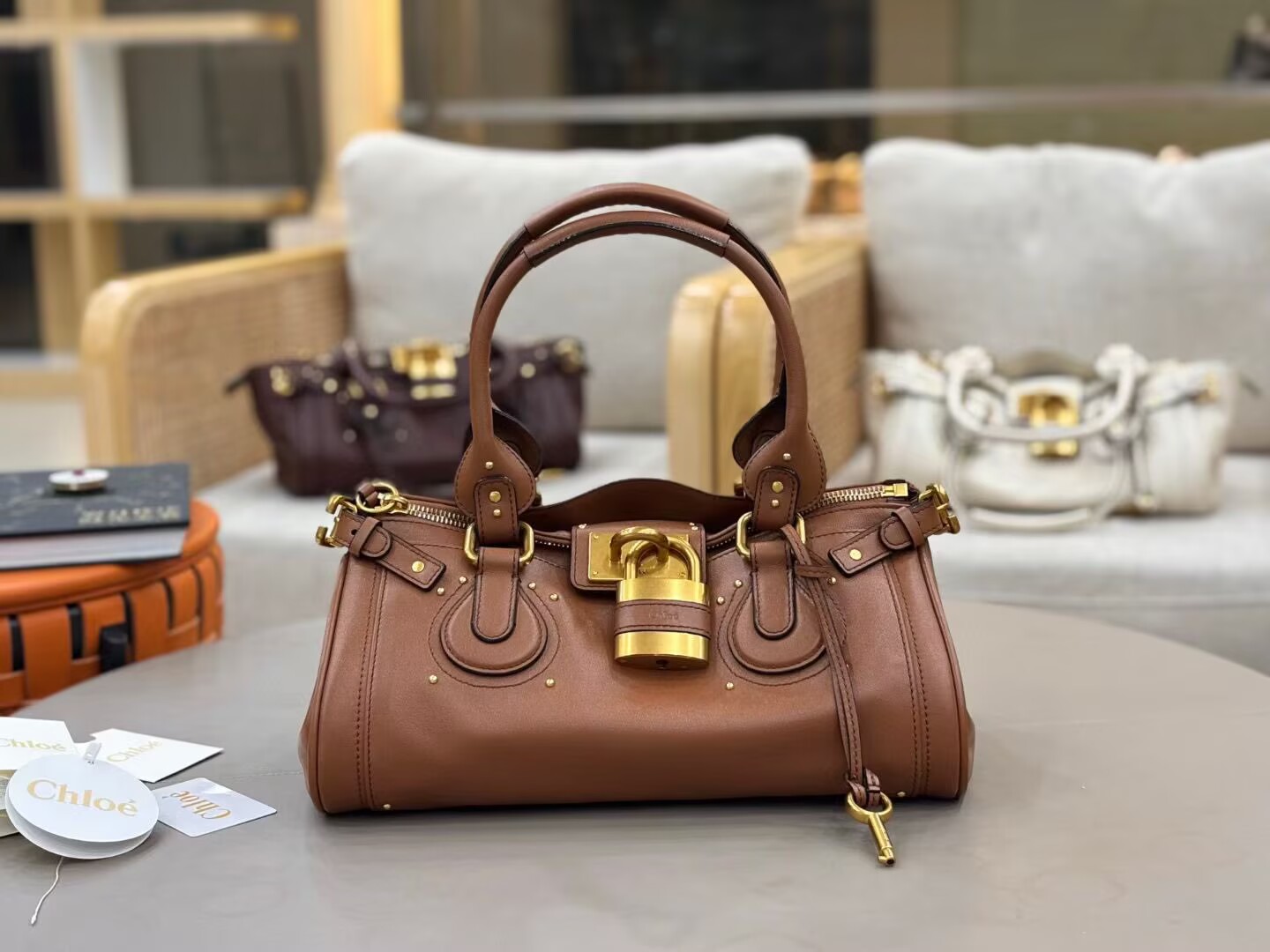Chloe Original Leather Handle Bag C63202 Brown Chloe Original Leather Handle Bag C63202 Brown