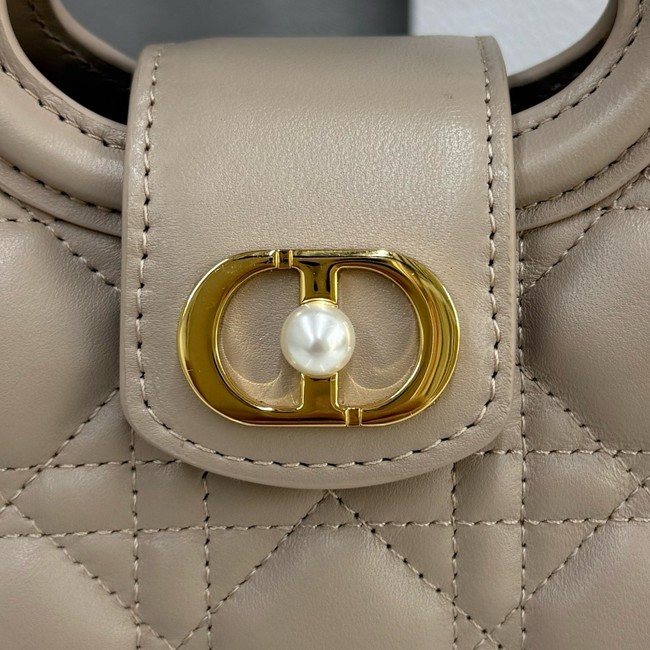 Dior Jolie Top Handle Mini Bag Cannage Lambskin S3123UN Beige