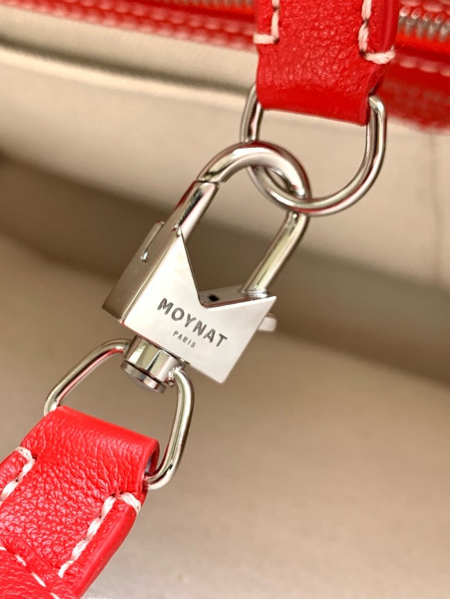 Goyard Calfskin Leather Tote Bag 3365 red