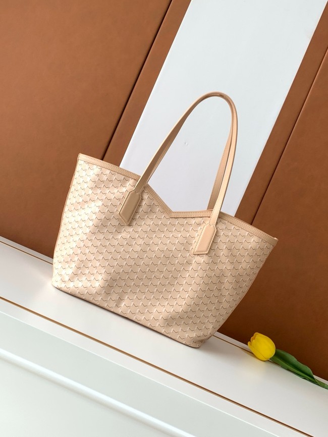Goyard Calfskin Leather Tote Bag MM M8002 Nude