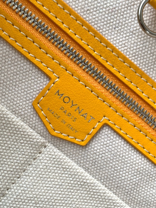Goyard Calfskin Leather Tote Bag MM M8002 yellow