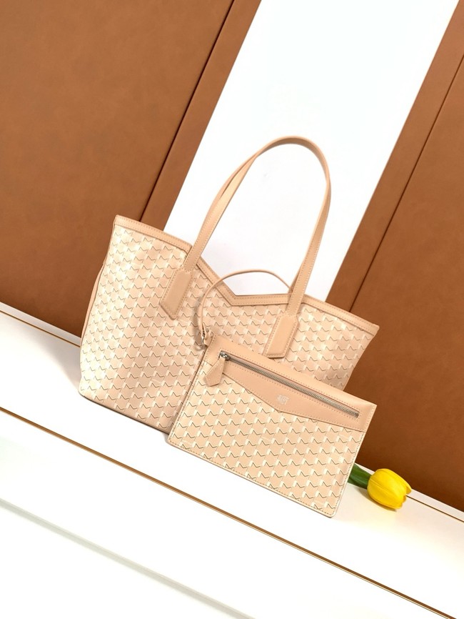 Goyard Calfskin Leather Tote Bag PM M8003 Nude