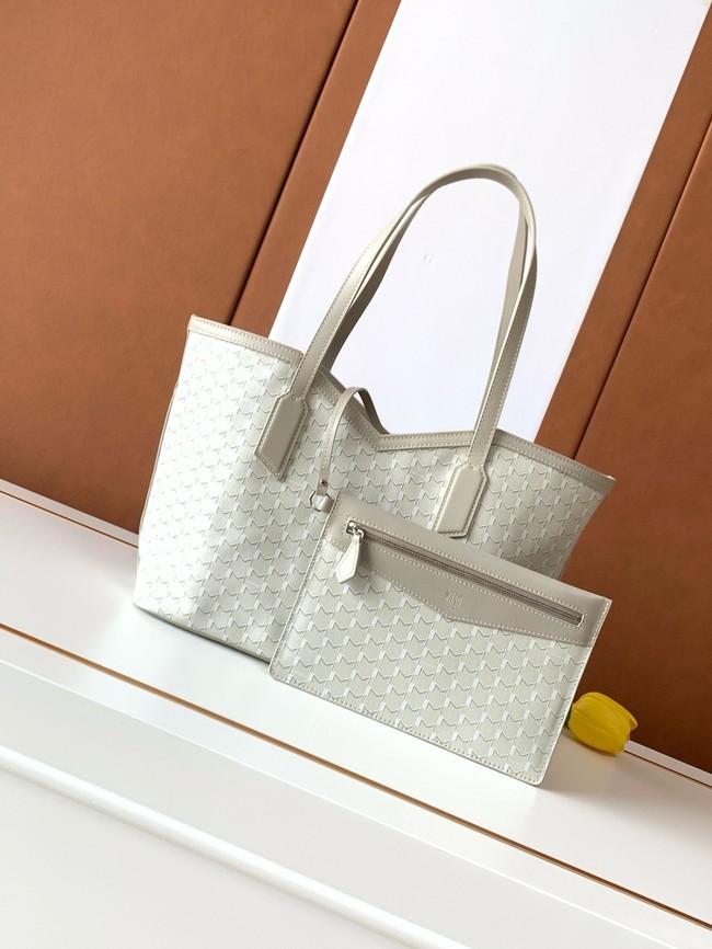 Goyard Calfskin Leather Tote Bag PM M8003 gray