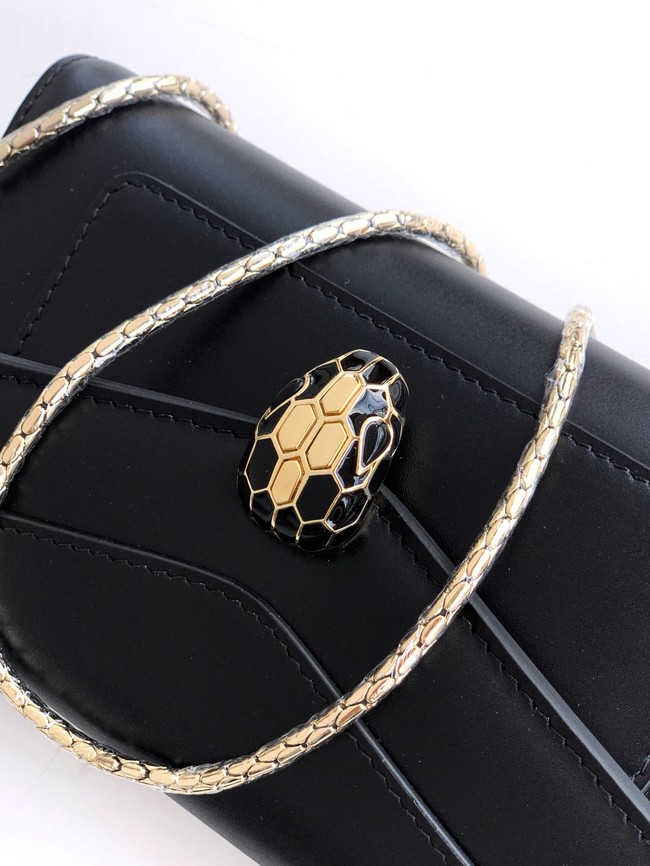 Bvlgari Serpenti Forever leather crossbody bag 289688 black