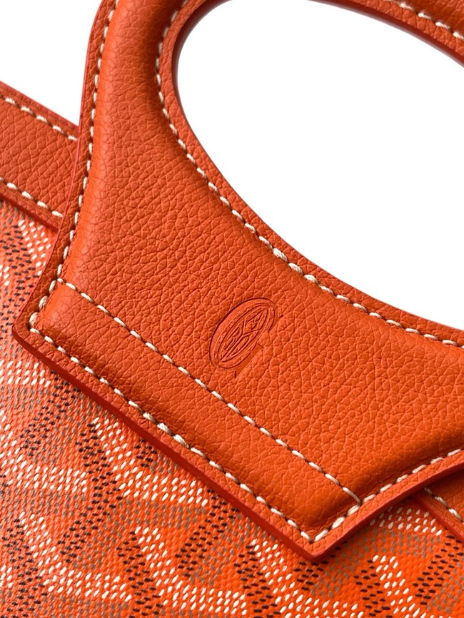Goyard Calfskin Leather Tote Bag PM 00249 orange