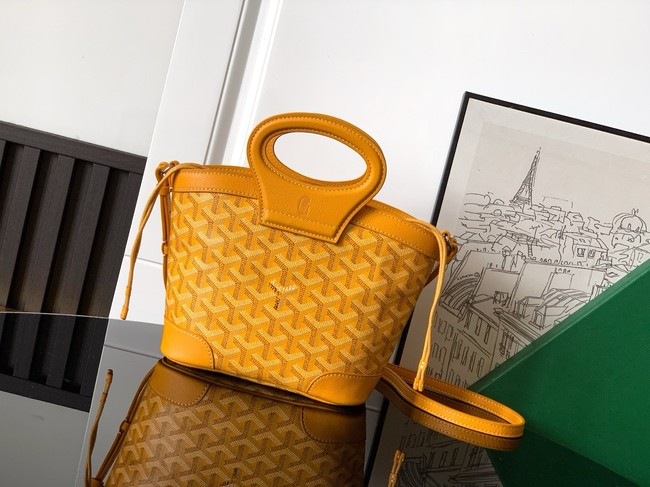 Goyard Calfskin Leather Tote Bag PM 00249 yellow