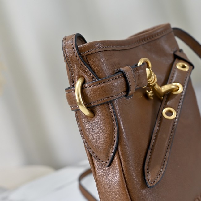 MIUMIU Nappa leather bag 5NR461 brown