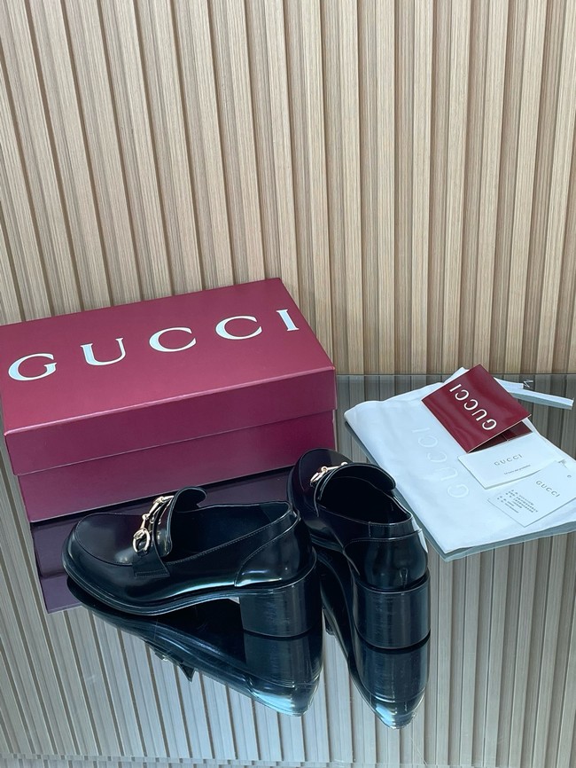 Gucci Womens heeled loafer with Horsebit 45109-5