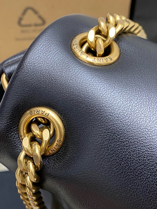 Saint Laurent CALYPSO small in plunged lambskin 734153 black