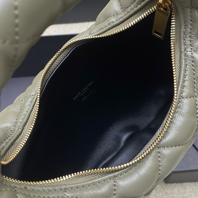 Saint Laurent ICARINO in quilted nappa 851689 STRONG MOSS