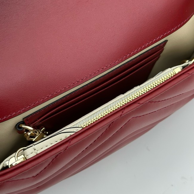 Gucci GG Marmont small shoulder bag 751526 red