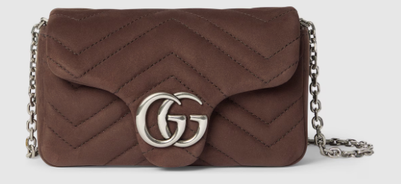 GUCCI GG Marmont mini shoulder bag Variation 841290 dark brown leather GUCCI GG Marmont mini shoulder bag Variation 841290 dark brown leather
