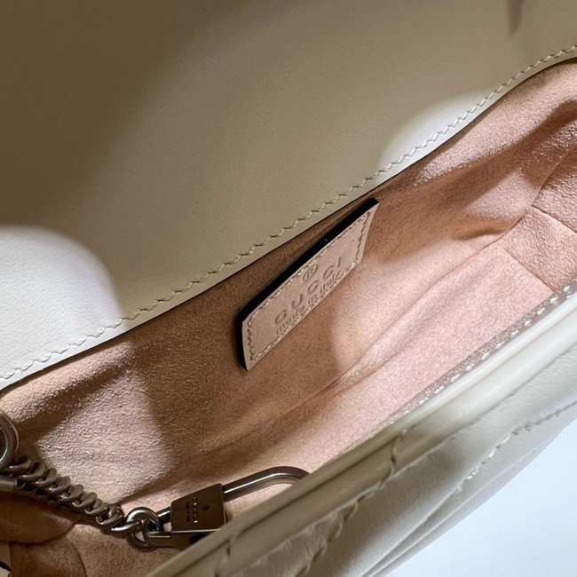 Gucci GG Marmont mini shoulder bag 699757 white