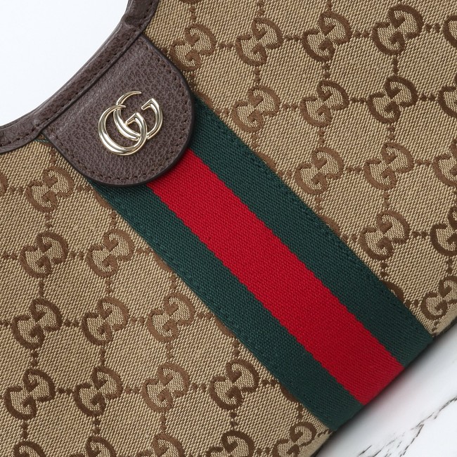 Gucci Giglio small tote bag 860845 beige and brown GG canvas