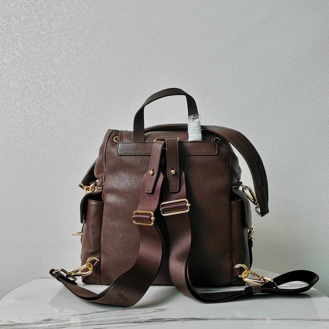 Prada Small Re-Nylon backpack 2VZ080 brown
