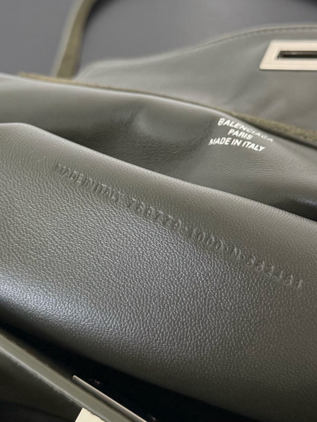 Balenciaga Rodeo Mini Handbag suede calfskin 795456 green