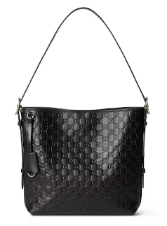 Gucci GG Emblem medium shoulder bag 847452 black Gucci GG Emblem medium shoulder bag 847452 black